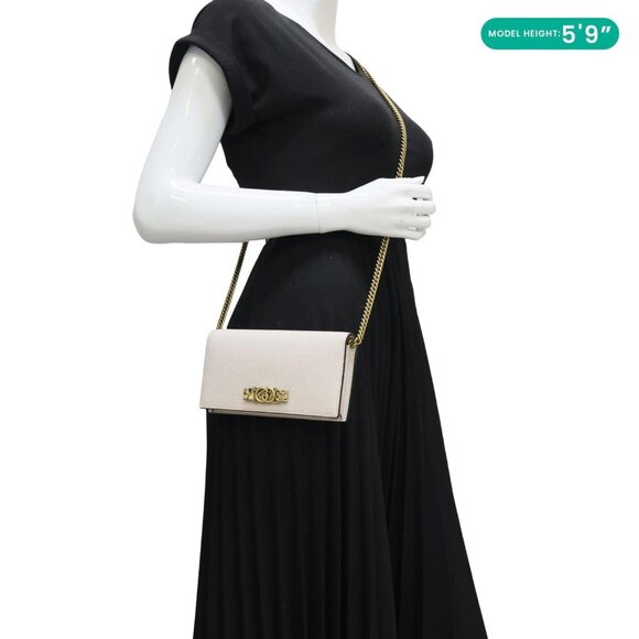 Gucci Interlocking G Leather Chain Wallet Beige 746056 - Picture 2 of 13